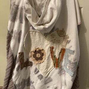 Cozy Cream and Gray Women's Hoodie